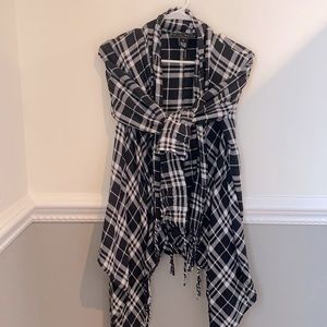 B&W Flannel cardigan